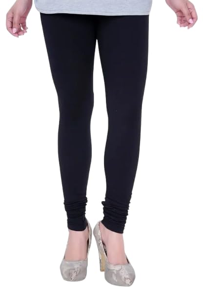 Premium Quality 4 Way Stretch Lycra Jersey Leggings - Black