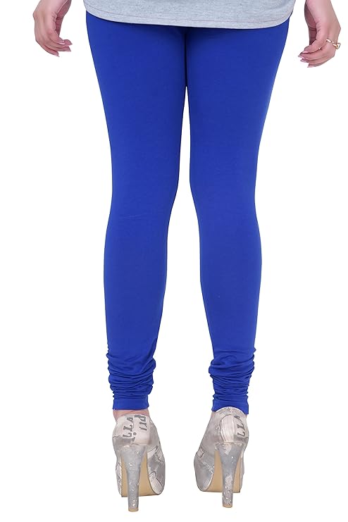 Premium Quality 4 Way Stretch Lycra Jersey Leggings - Royal Blue